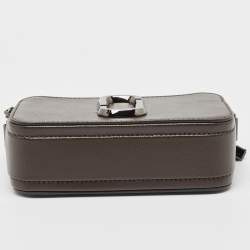 Marc Jacobs Metallic/Green Patent Leather Snapshot Camera Crossbody Bag