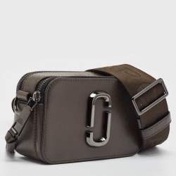 Marc Jacobs Metallic/Green Patent Leather Snapshot Camera Crossbody Bag