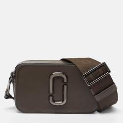 Marc Jacobs Metallic/Green Patent Leather Snapshot Camera Crossbody Bag