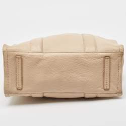 Pre Owned Marc Jacobs Beige Leather Medium The Tote Bag 