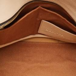 Pre Owned Marc Jacobs Beige Leather Medium The Tote Bag 