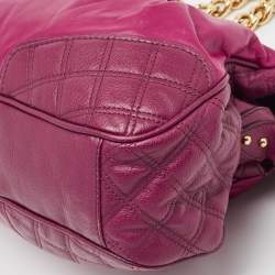 Marc Jacobs Fuchsia Quilted Leather Chain Shoulder Bag