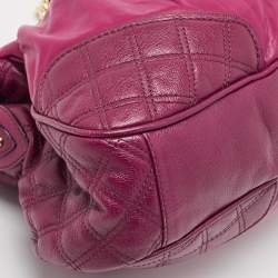 Marc Jacobs Fuchsia Quilted Leather Chain Shoulder Bag