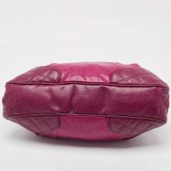 Marc Jacobs Fuchsia Quilted Leather Chain Shoulder Bag