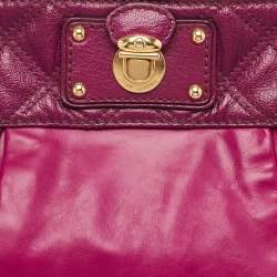 Marc Jacobs Fuchsia Quilted Leather Chain Shoulder Bag