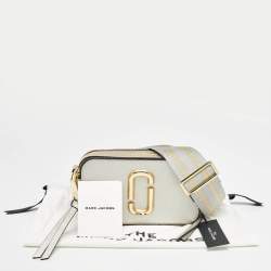 Pre Owned Marc Jacobs Gold/Silver Leather Snapshot Camera Crossbody Bag