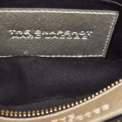 Pre Owned Marc Jacobs Gold/Silver Leather Snapshot Camera Crossbody Bag