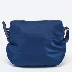 Pre Owned Marc Jacobs Blue Nylon and Leather Preppy Natasha Crossbody Bag