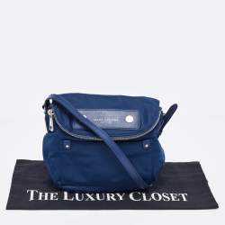 Pre Owned Marc Jacobs Blue Nylon and Leather Preppy Natasha Crossbody Bag