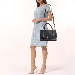 Marc Jacobs Black Leather Lock That Tote