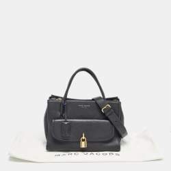 Marc Jacobs Black Leather Lock That Tote