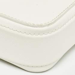 Pre Owned Marc Jacobs White Patent Leather Snapshot Crossbody Bag