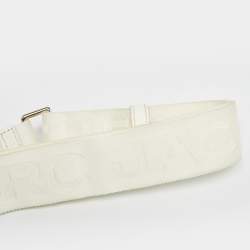 Pre Owned Marc Jacobs White Patent Leather Snapshot Crossbody Bag