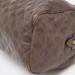 Pre Owned Marc Jacobs Beige Quilted Leather Westside Boston Bag