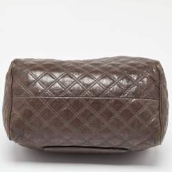 Pre Owned Marc Jacobs Beige Quilted Leather Westside Boston Bag