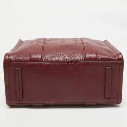 Marc Jacobs Burgundy Leather Medium The Tote Bag