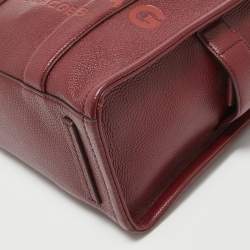 Marc Jacobs Burgundy Leather Medium The Tote Bag