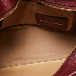 Marc Jacobs Burgundy Leather Medium The Tote Bag