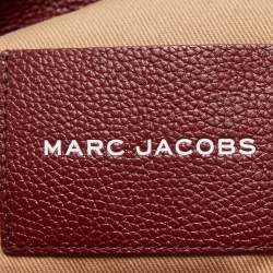 Marc Jacobs Burgundy Leather Medium The Tote Bag