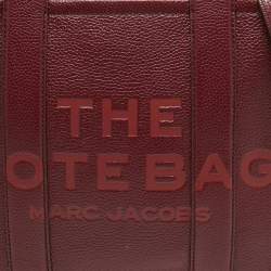 Marc Jacobs Burgundy Leather Medium The Tote Bag