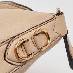 Marc Jacobs Beige Leather Small The Drifter Shoulder Bag