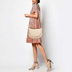 Marc Jacobs Beige Leather Small The Drifter Shoulder Bag