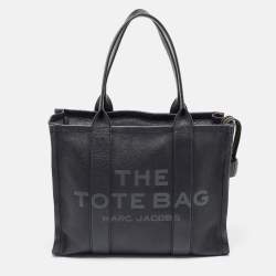 Marc Jacobs Black Leather Large The Tote Bag