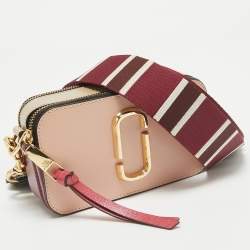 Marc Jacobs Tri Color Leather Snapshot Camera Crossbody Bag