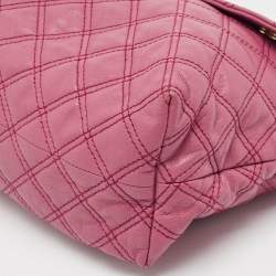 Marc Jacobs Pink Quilted Leather Day To Night Single Shoulder Bag