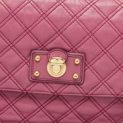 Marc Jacobs Pink Quilted Leather Day To Night Single Shoulder Bag