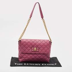 Marc Jacobs Pink Quilted Leather Day To Night Single Shoulder Bag