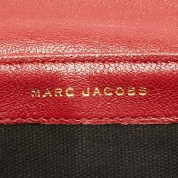 Marc Jacobs Red Quilted  Leather The Small Single Flap Bag