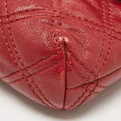 Marc Jacobs Red Quilted  Leather The Small Single Flap Bag