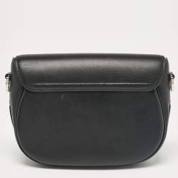 Pre Owned Marc Jacobs Black Leather Large J Marc Saddle Bag