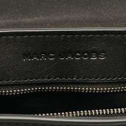 Pre Owned Marc Jacobs Black Leather Large J Marc Saddle Bag