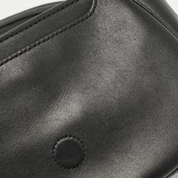 Pre Owned Marc Jacobs Black Leather Large J Marc Saddle Bag