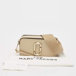 Marc Jacobs Beige Patent Leather Snapshot Camera Crossbody Bag