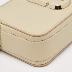 Marc Jacobs Beige Patent Leather Snapshot Camera Crossbody Bag