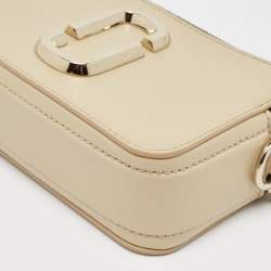 Marc Jacobs Beige Patent Leather Snapshot Camera Crossbody Bag