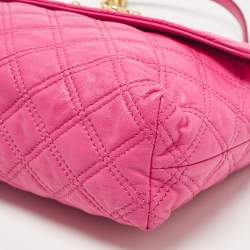 Marc Jacobs Pink Quilted Leather Large Single Shoulder Bag