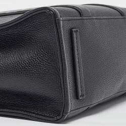 Pre Owned Marc Jacobs Black Leather Medium The Tote Bag