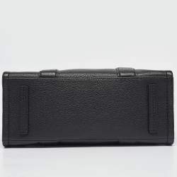 Pre Owned Marc Jacobs Black Leather Medium The Tote Bag