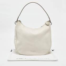 Marc Jacobs White Leather The Essential Hobo