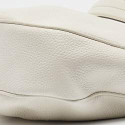 Marc Jacobs White Leather The Essential Hobo