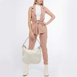 Marc Jacobs White Leather The Essential Hobo