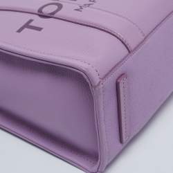 Pre Owned Marc Jacobs Purple Leather Medium The Tote Bag