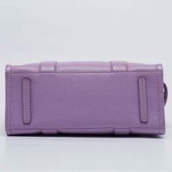 Pre Owned Marc Jacobs Purple Leather Medium The Tote Bag