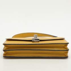 Marc Jacobs Yellow Leather Wallet On Chain