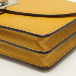 Marc Jacobs Yellow Leather Wallet On Chain