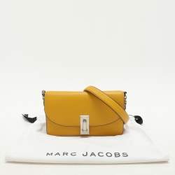 Marc Jacobs Yellow Leather Wallet On Chain